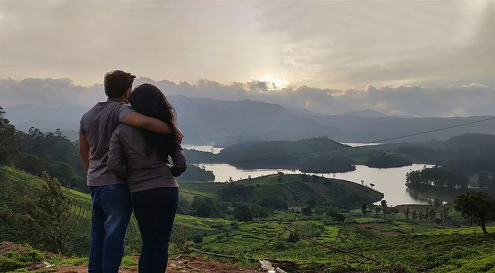 Couples enjoy wayanad trekking